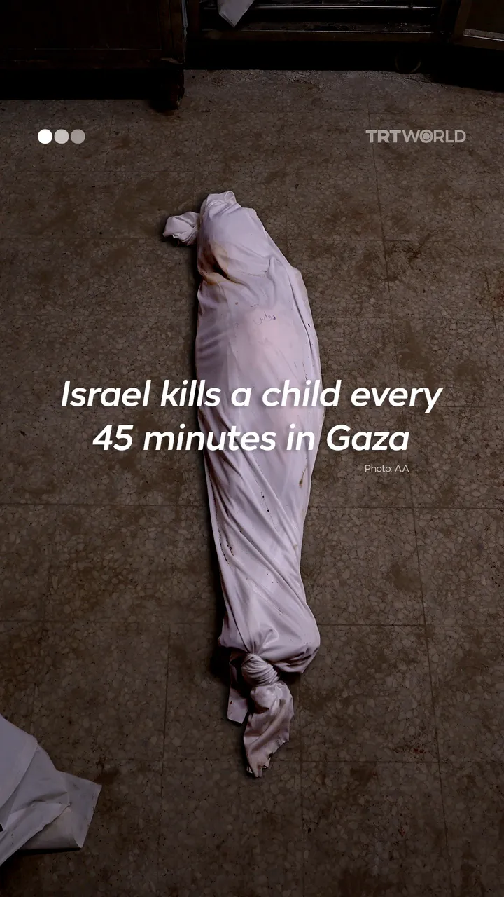 Israel kills a child in Gaza every 45 minutes